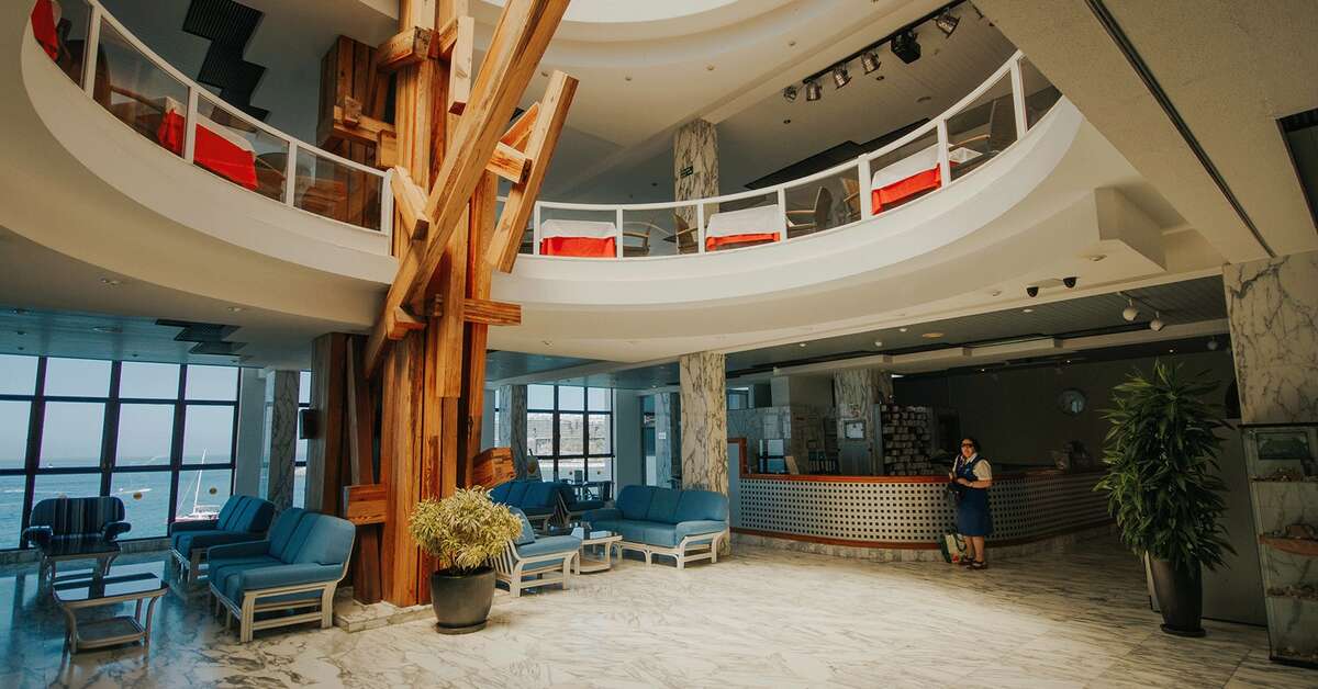 Een foto van het interieur van Appartementen Servatur Green Beach