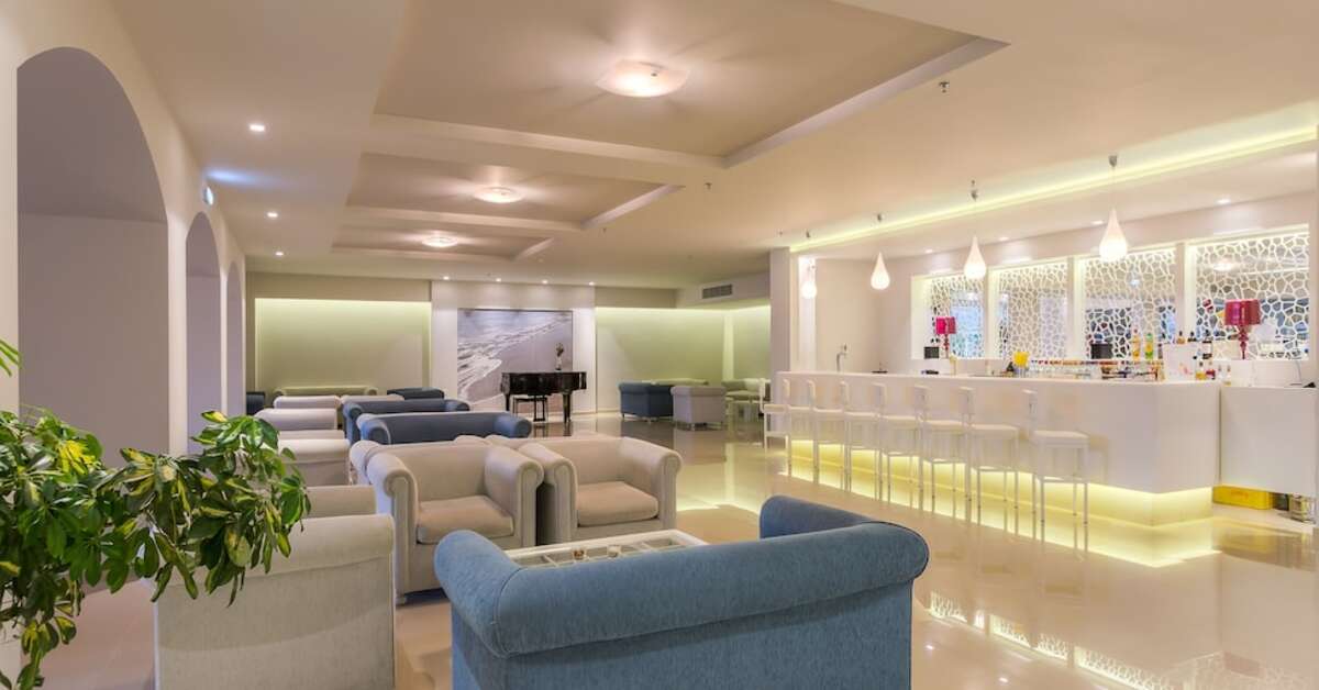Een foto van de faciliteiten bij Aeolos Beach Hotel