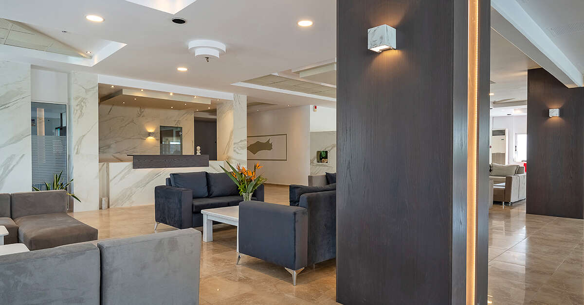 Een foto van het interieur van Ilios K Village Resort