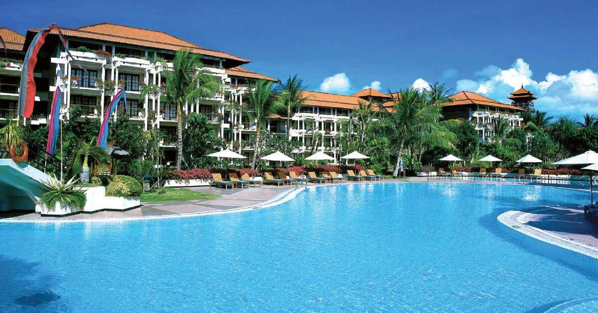 Ein Foto vom Pool im Ayodya Resort Bali