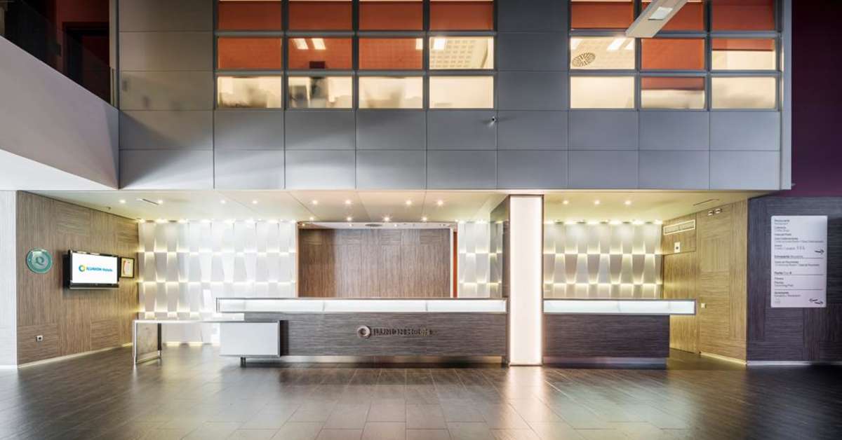Ein Foto vom Innenbereich im Hotel Ilunion Barcelona