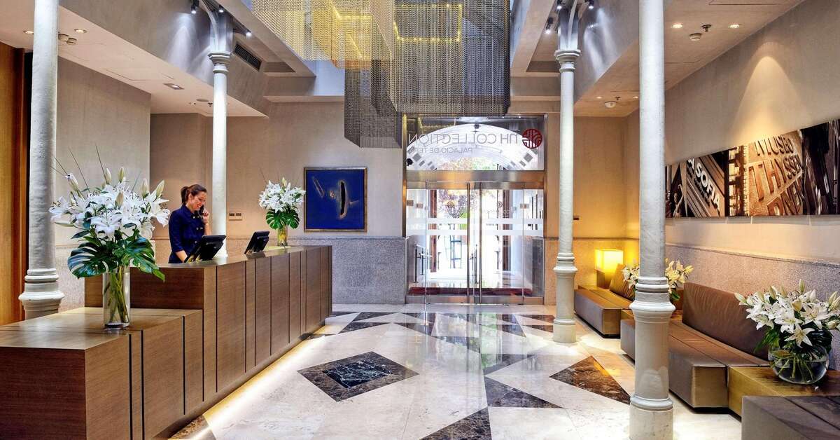 Een foto van het interieur van NH Collection Madrid Palacio de Tepa