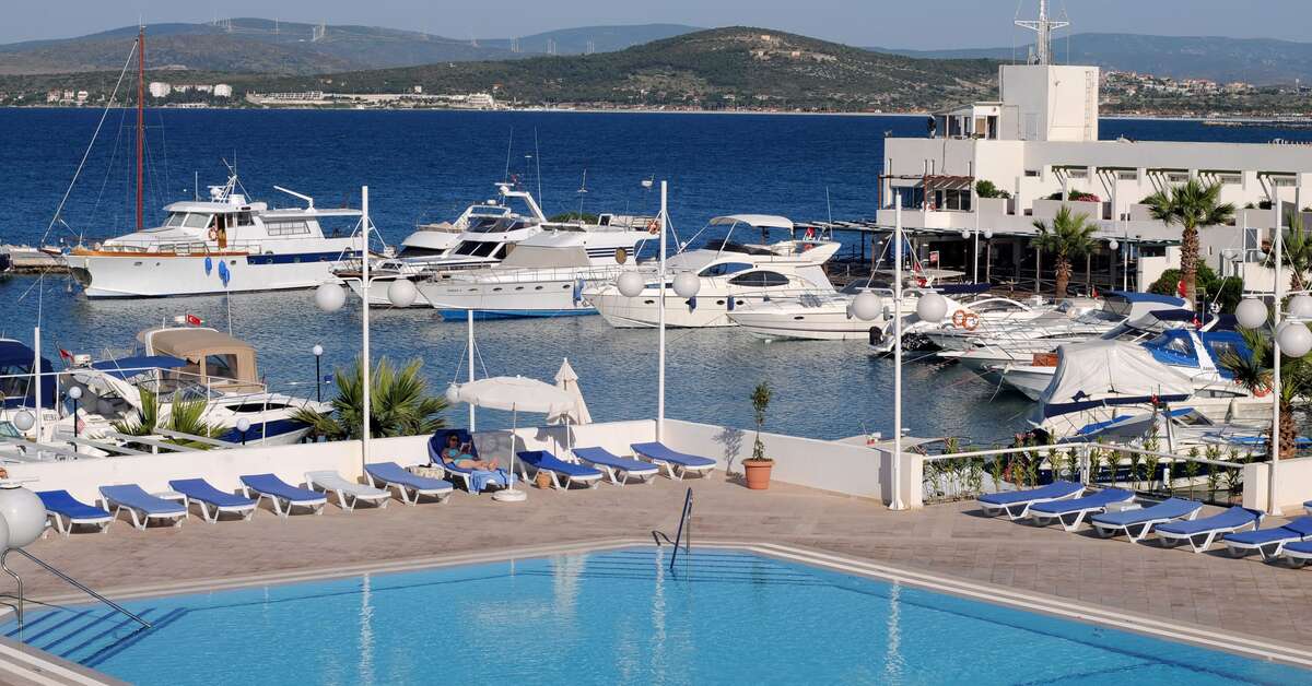Een foto van het zwembad bij Altin Yunus Resort & Thermal Hotel