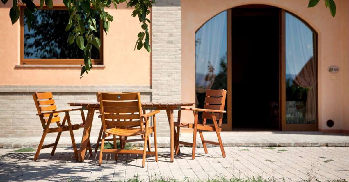 Een foto van het terras bij Hotel Valle di Assisi Resort