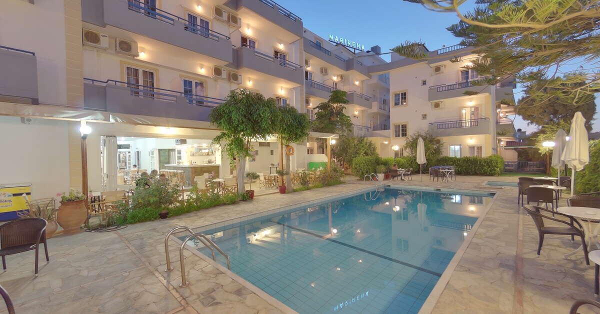 Een foto van een overzicht van Marirena Hotel