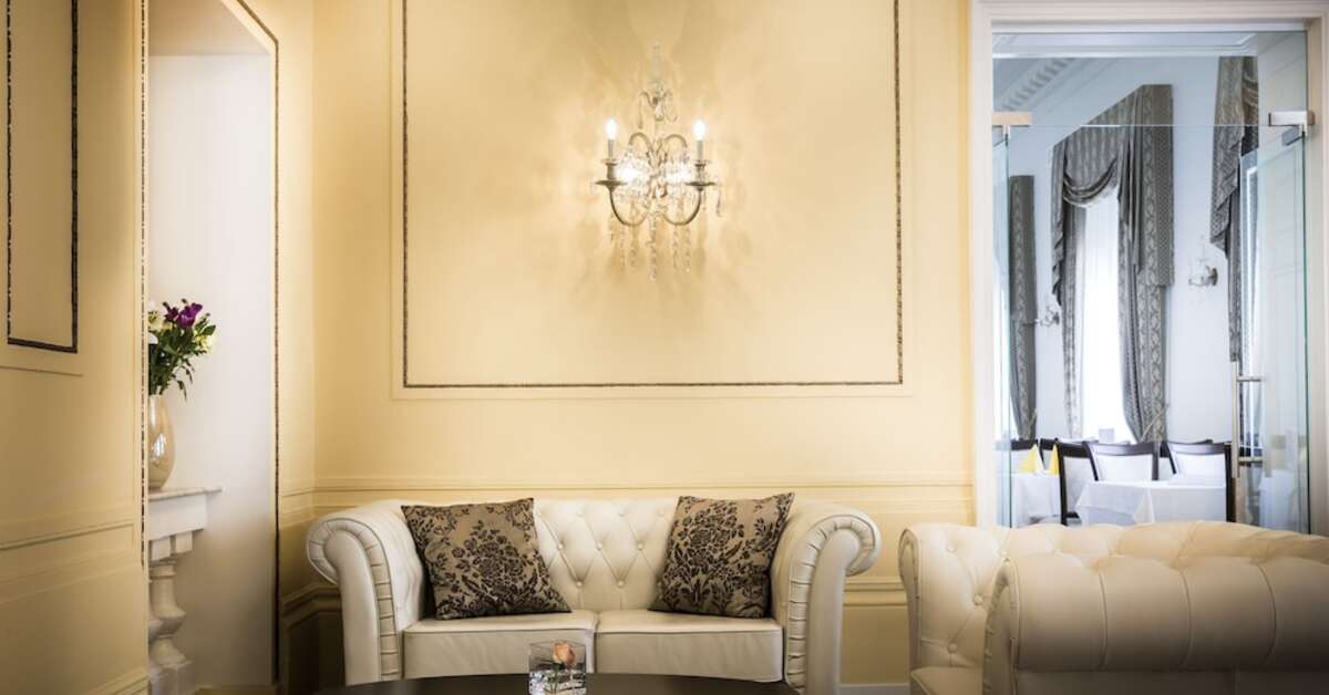 Een foto van het interieur van Hotel Kvarner