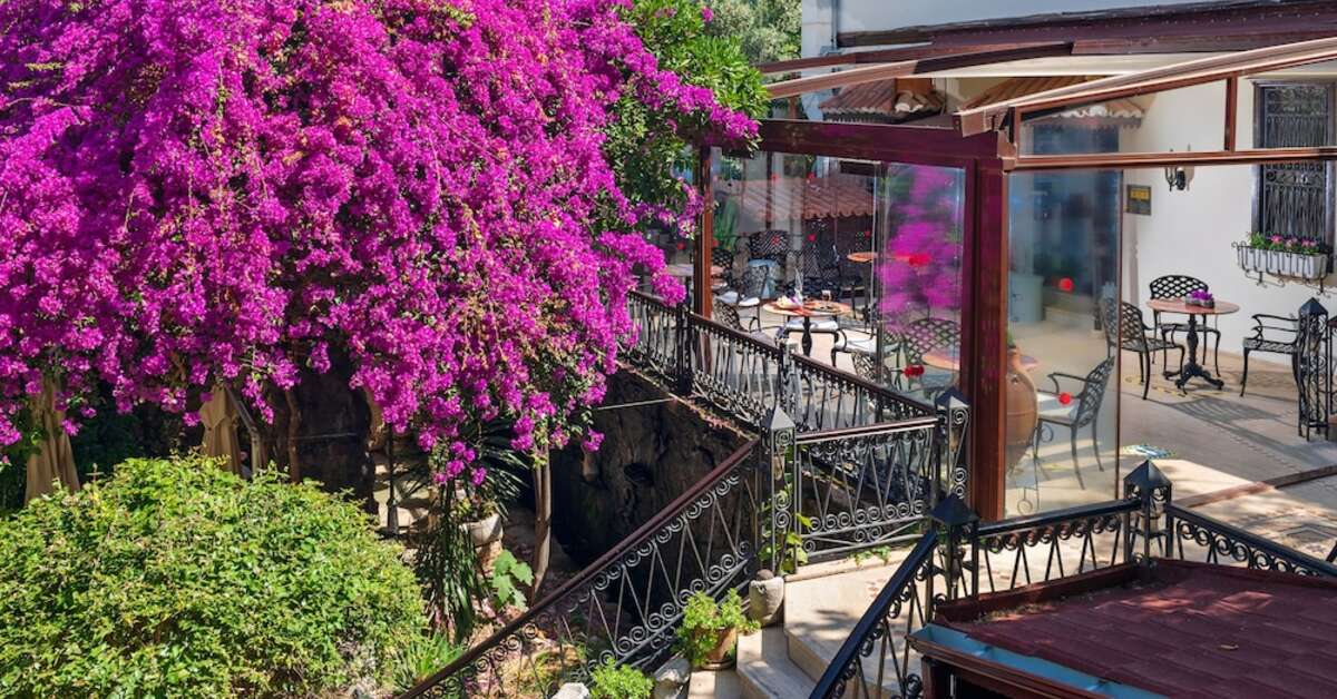 Ein Foto von der Terrasse im Dogan Hotel by Prana Hotels & Resorts