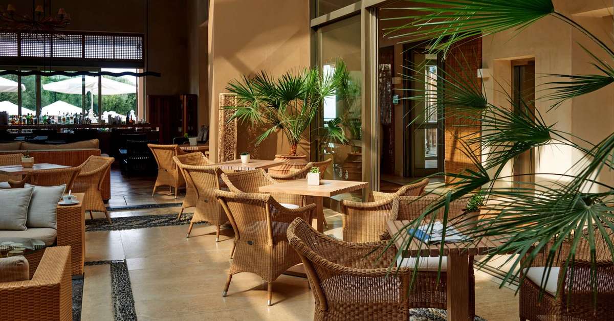 Een foto van het interieur van Village Heights Resort