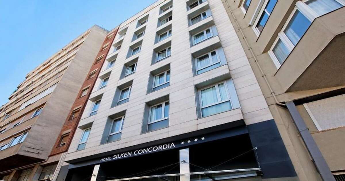 Een foto van de buitenkant van Hotel Concordia