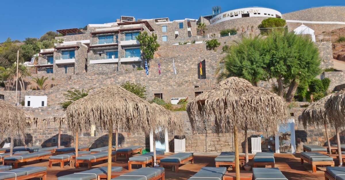 Een foto van het terras bij Royal Marmin Bay Boutique & Art Hotel