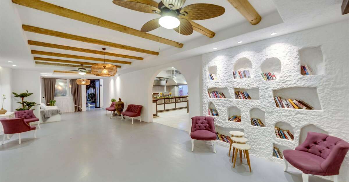 Een foto van het interieur van The Hello Hotel