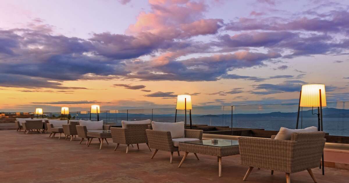 Een foto van het terras bij Miraggio Thermal Spa Resort