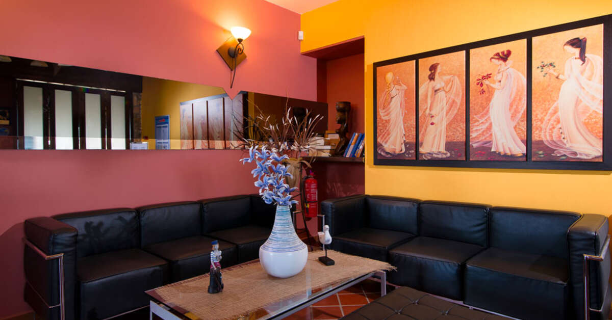 Een foto van het interieur van Kallisti Hotel