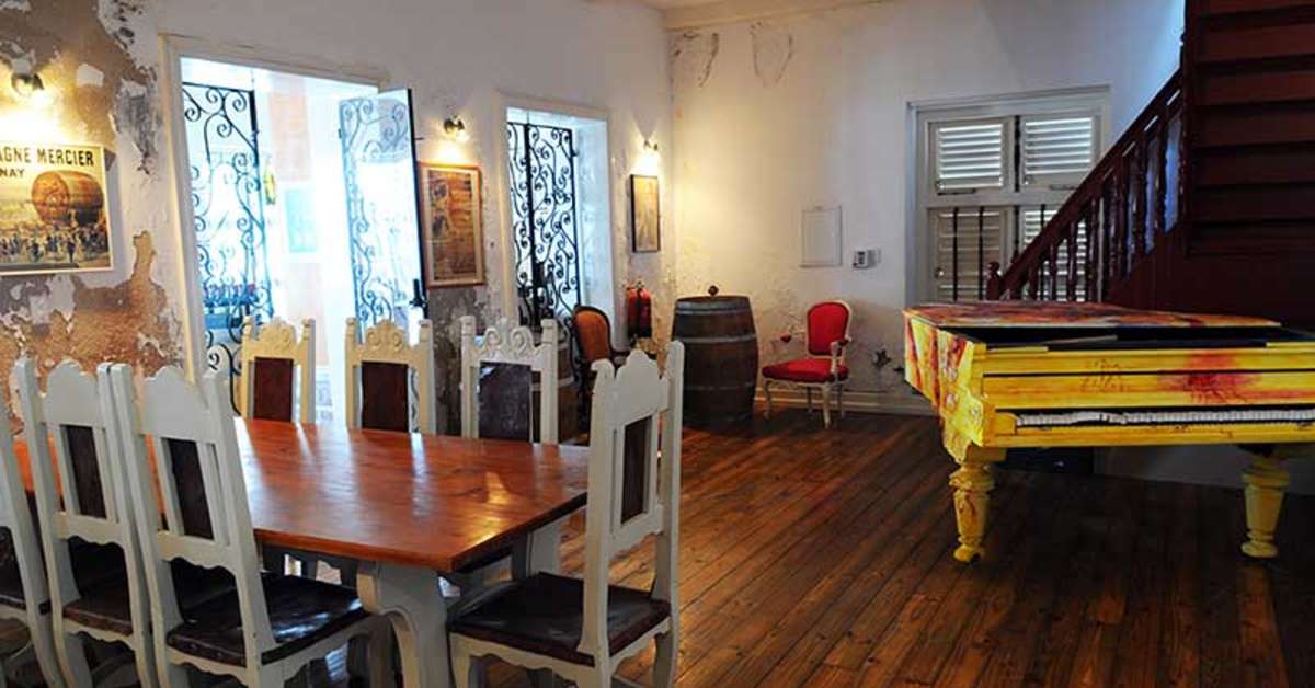 Een foto van het interieur van Pietermaai Boutique Hotel