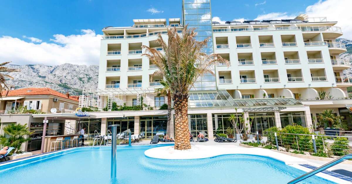 Een foto van een overzicht van Hotel Park Makarska