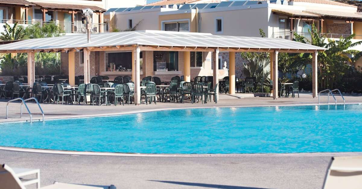 Een foto van het zwembad bij Grand Blue Beach Hotel