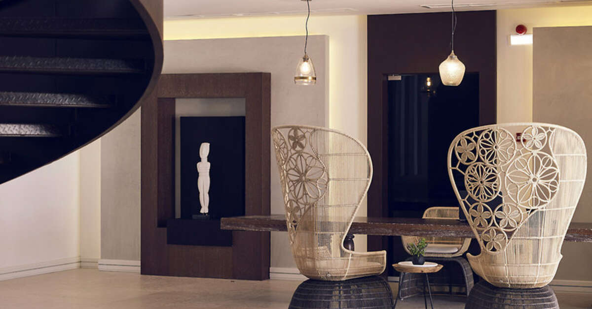 Een foto van het interieur van Santo Maris Oia Luxury Suites & Spa