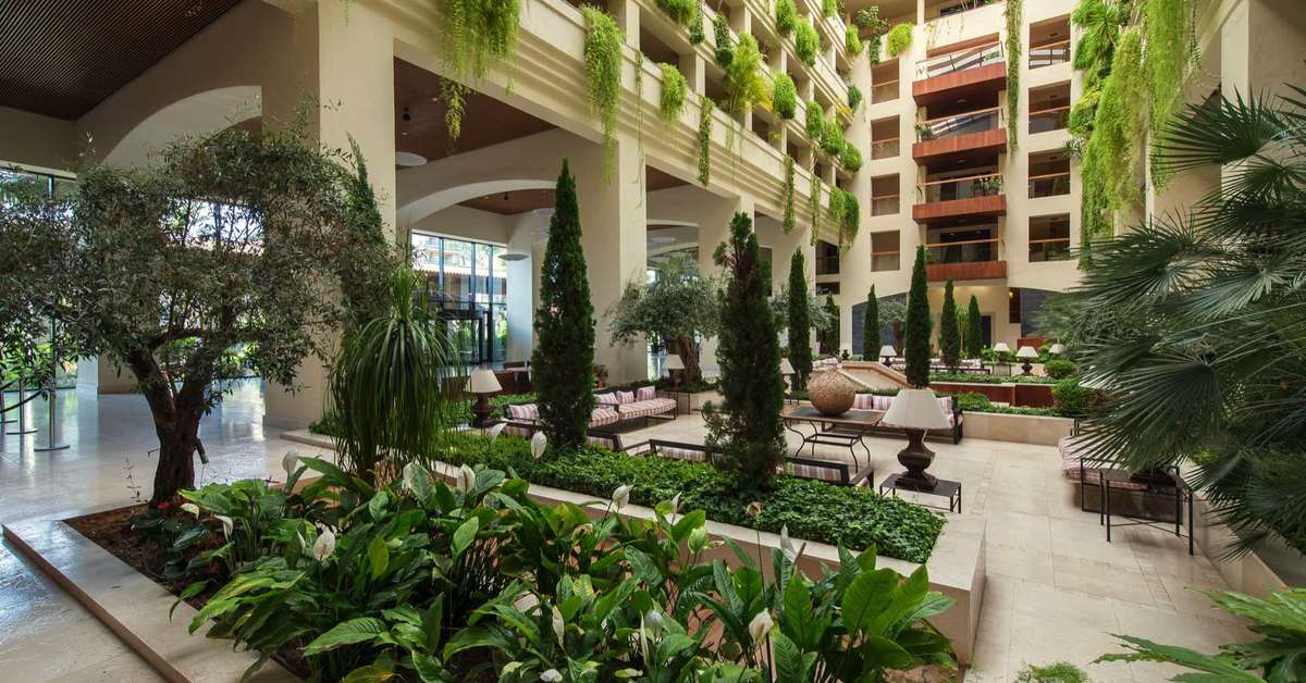 Een foto van het interieur van Puerto Antilla Grand Hotel