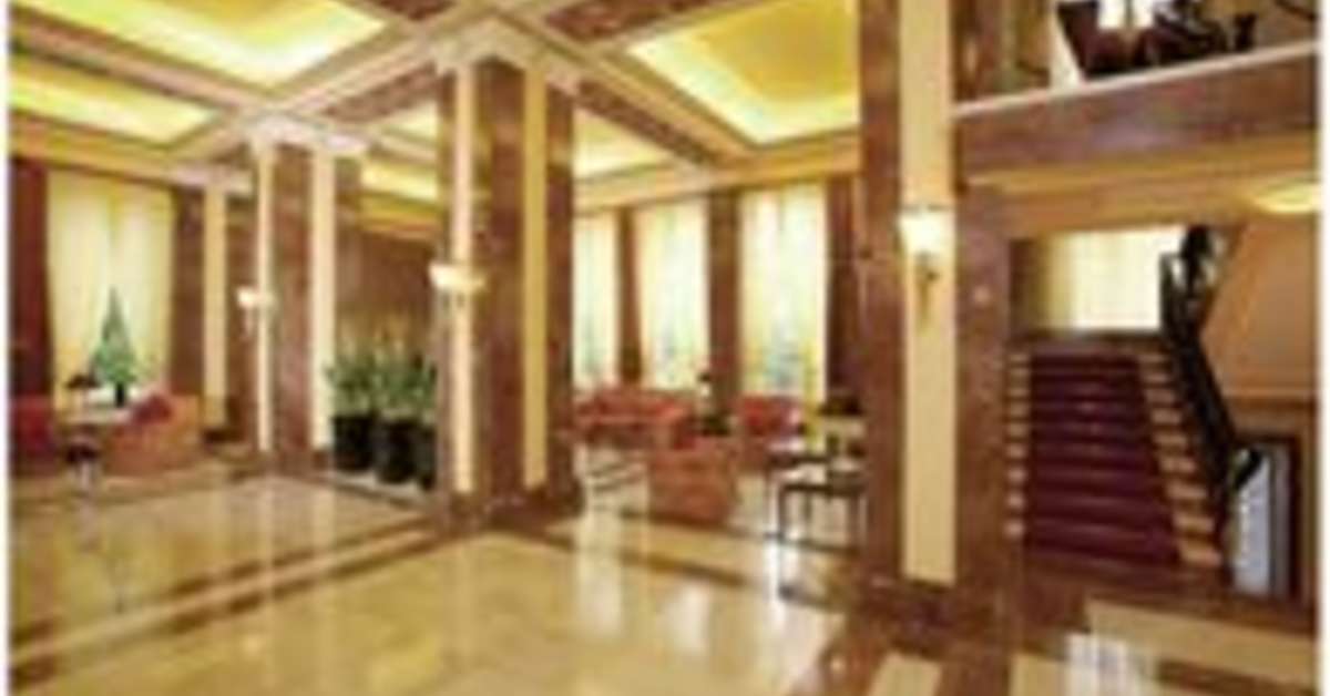 Een foto van het interieur van Grand Hotel International Prague