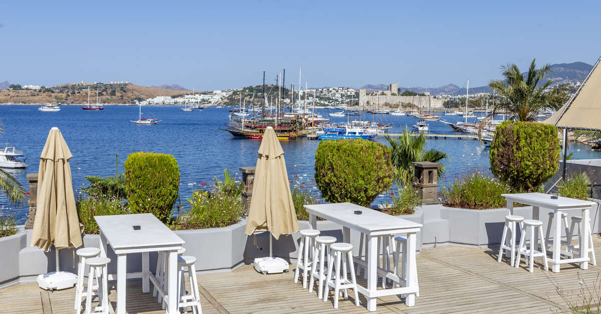 Een foto van het terras bij Diamond of Bodrum