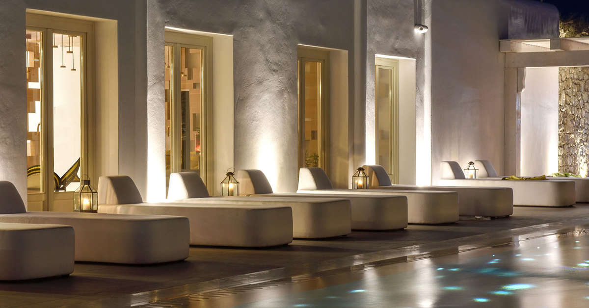 Ein Foto vom Pool im Myconian Naia Luxury Suites