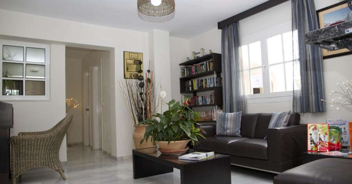 Een foto van het interieur van Pueblo Evita