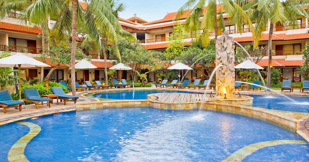 Een foto van het zwembad bij Bali Rani Hotel
