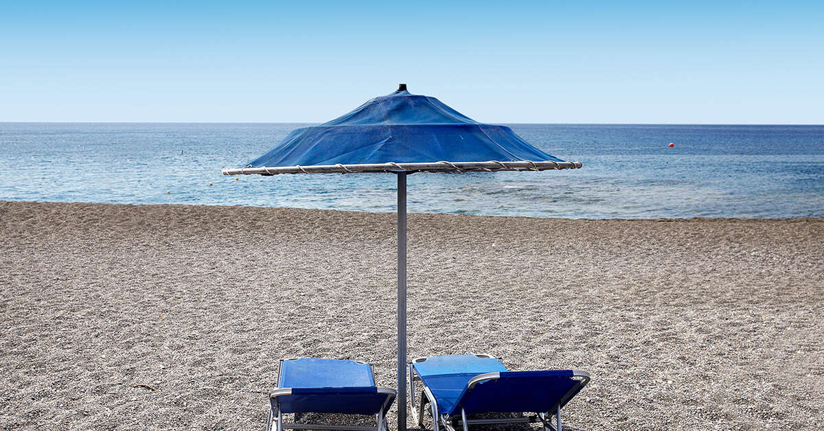 Een foto van het strand bij Sunshine Crete Village