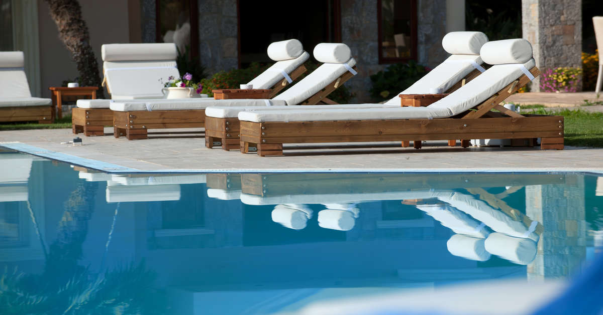 Een foto van het zwembad bij Socrates Hotel Malia Beach