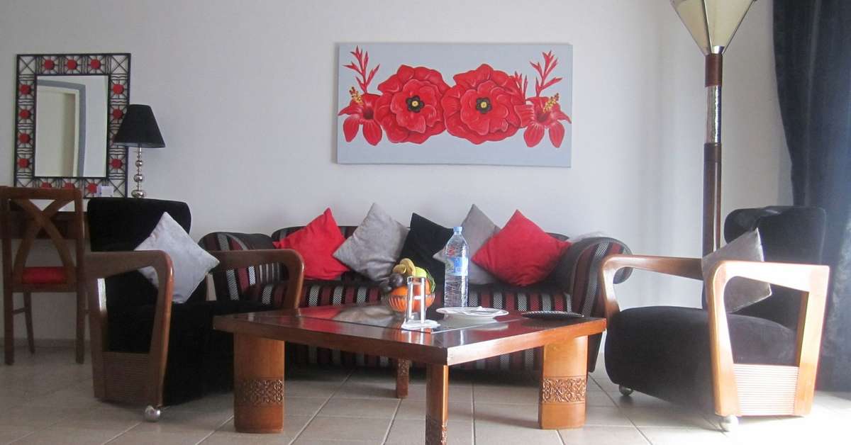 Een foto van het interieur van Le Meridien N’Fis