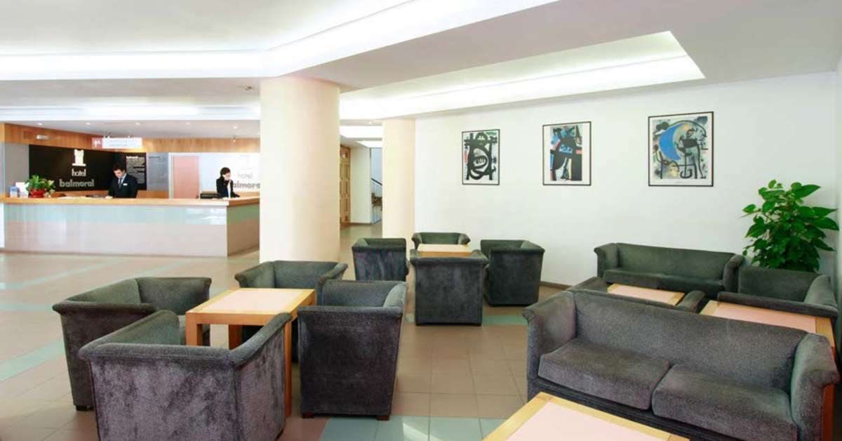 Een foto van het interieur van Hotel Alba Beach