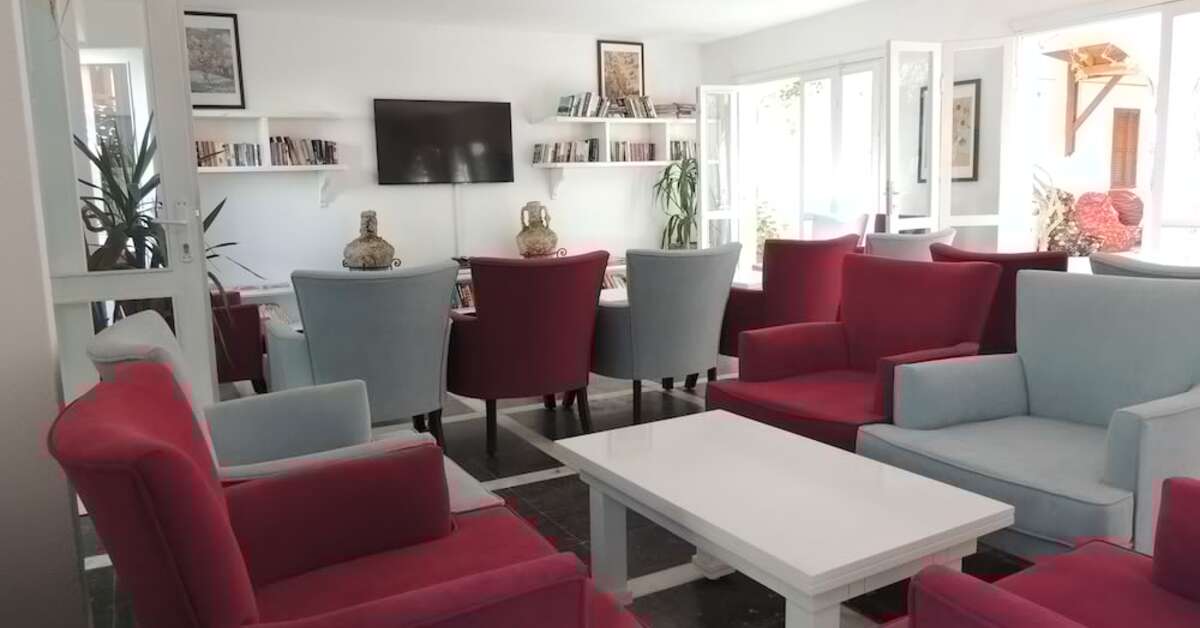 Een foto van het interieur van Okaliptüs Hotel