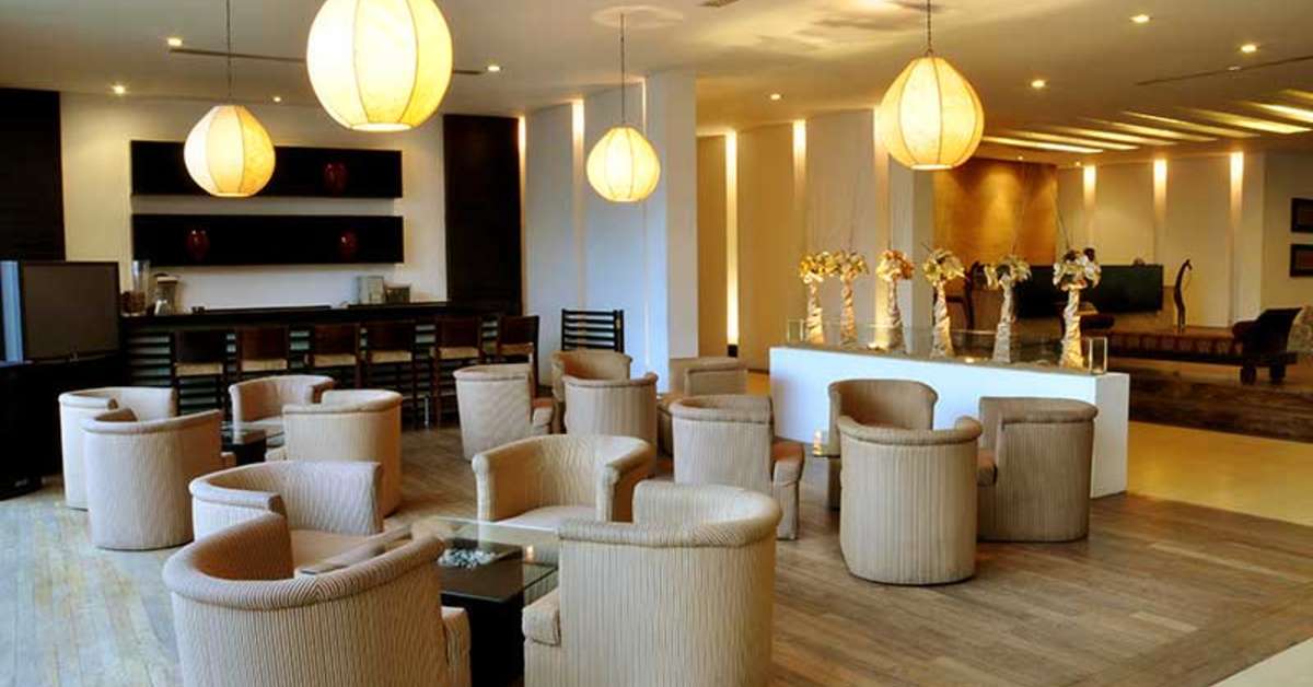 Een foto van het interieur van Pegasus Reef Hotel