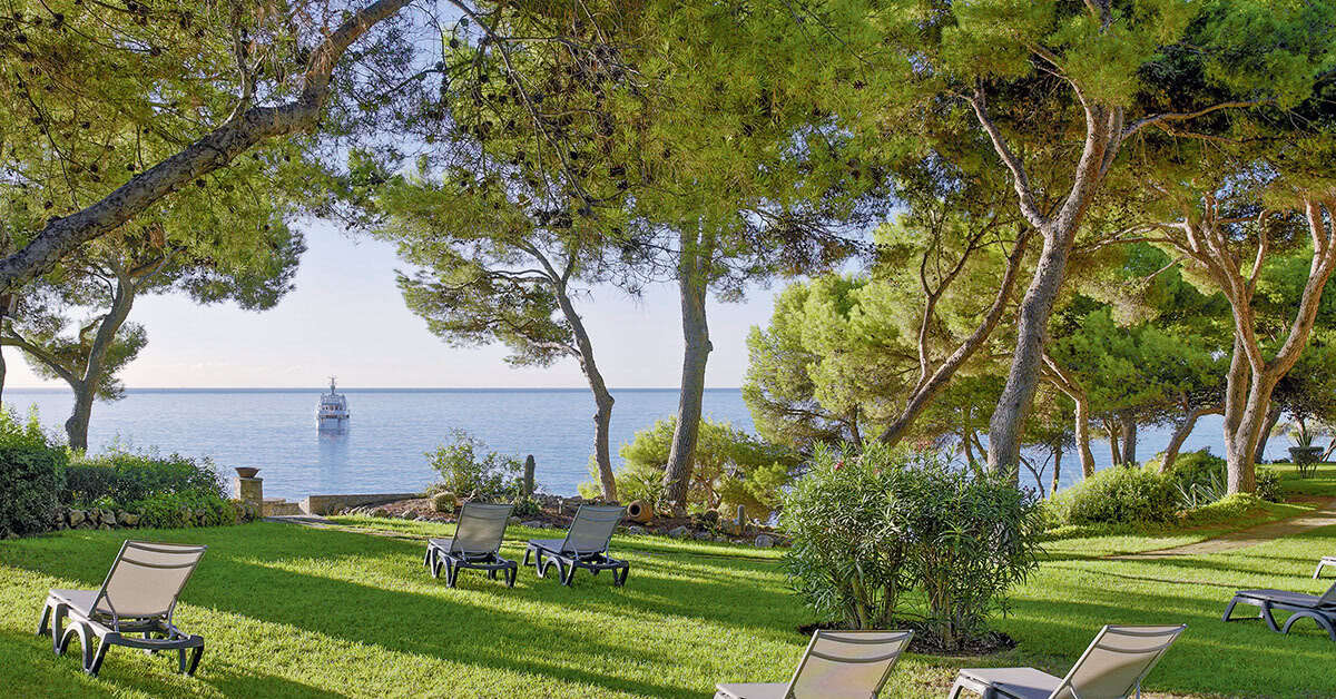 Ein Foto von der Terrasse im H10 Punta Negra
