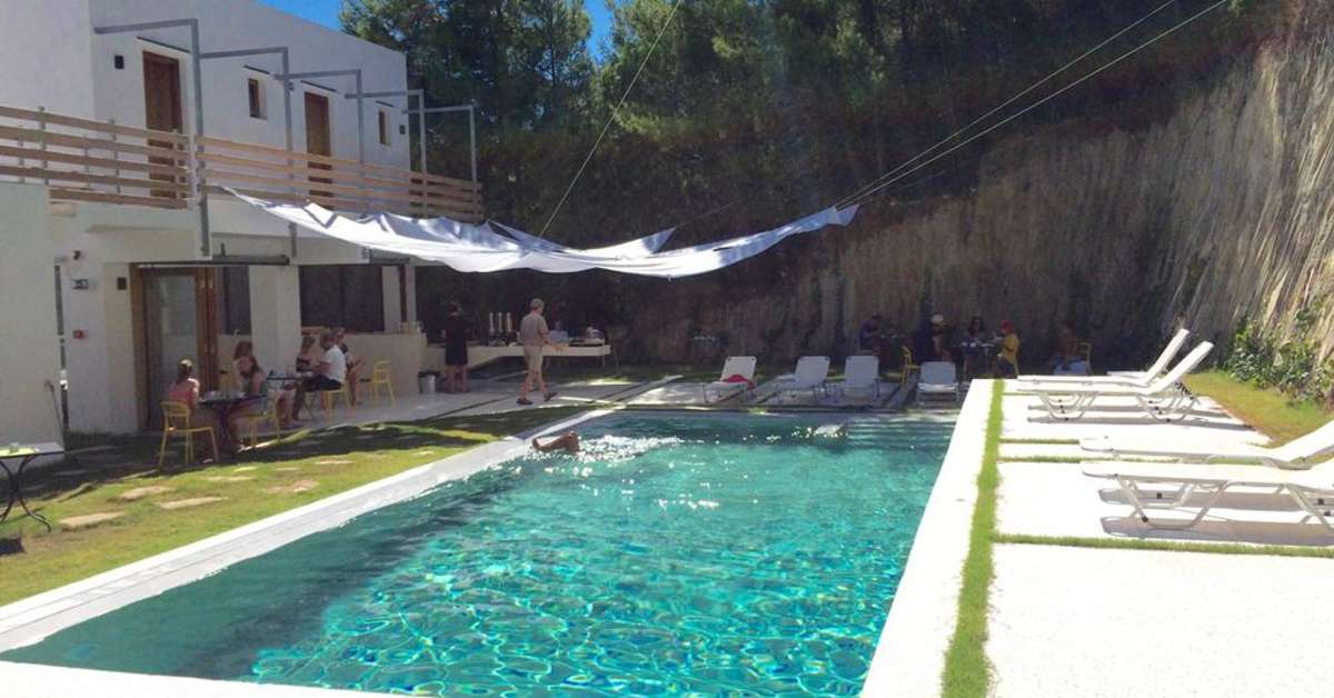 Een foto van het zwembad bij Semeli Boutique Hotel