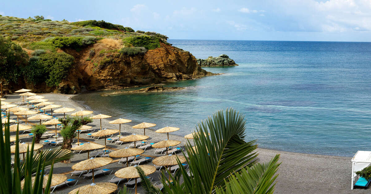 Een foto van het strand bij Out of the Blue Capsis Elite Resort