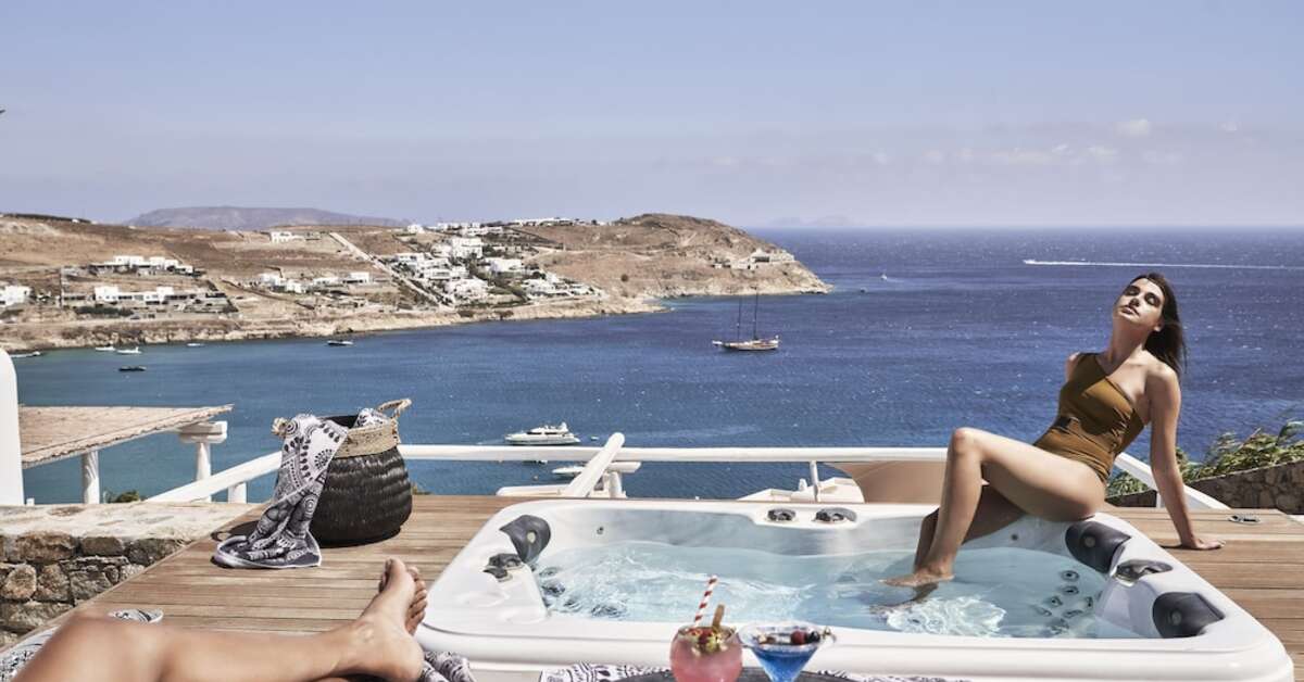 Een foto van de faciliteiten bij Mykonos Bliss Cozy Suites
