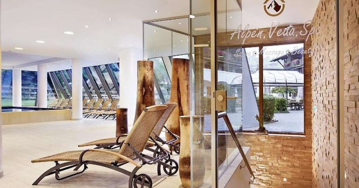 Een foto van het interieur van Das Alpenhaus Kaprun