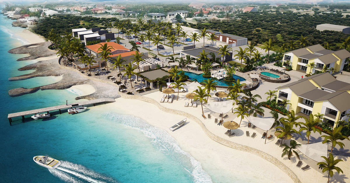 Een foto van een overzicht van Delfins Beach Resort Bonaire
