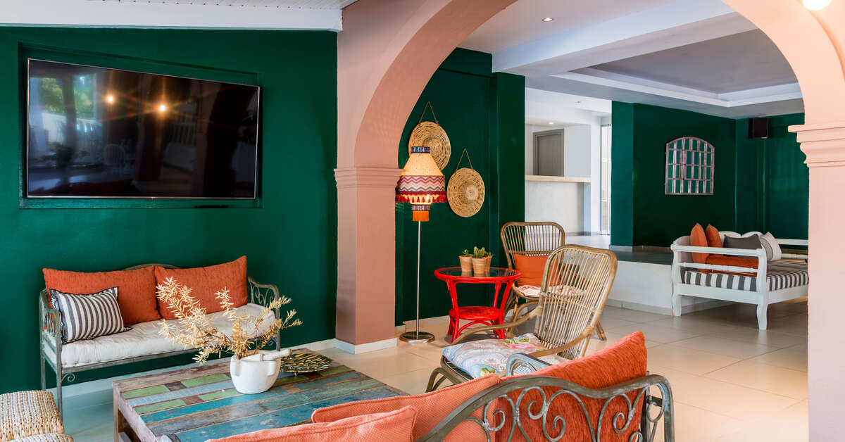 Een foto van het interieur van Sirocco Hotel Kalamaki