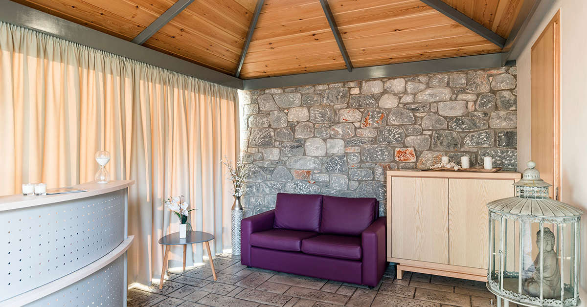 Een foto van het interieur van Hotel Akti Taygetos