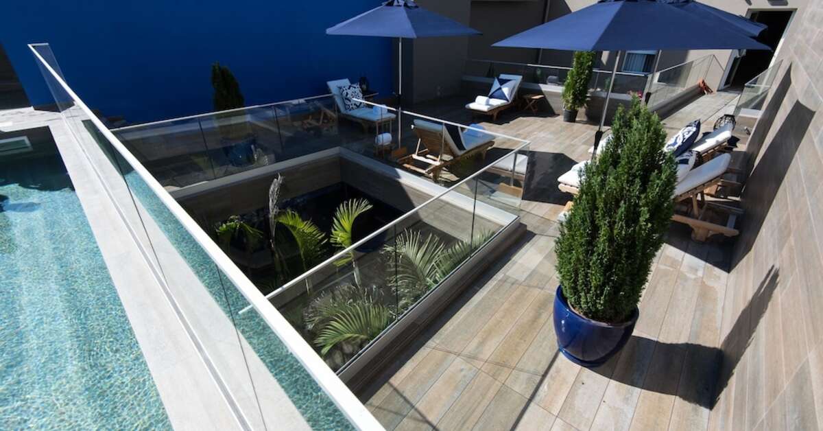 Ein Foto von der Terrasse im Casa Hintze Ribeiro