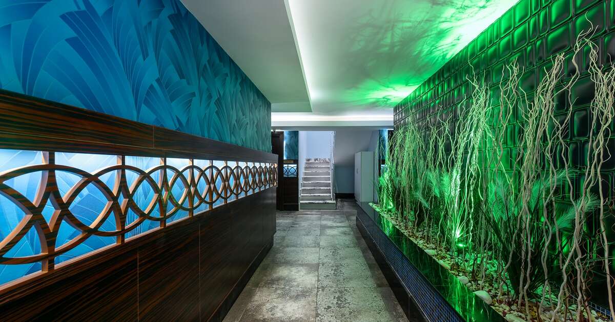 Een foto van het interieur van Vikingen Infinity Resort & Spa
