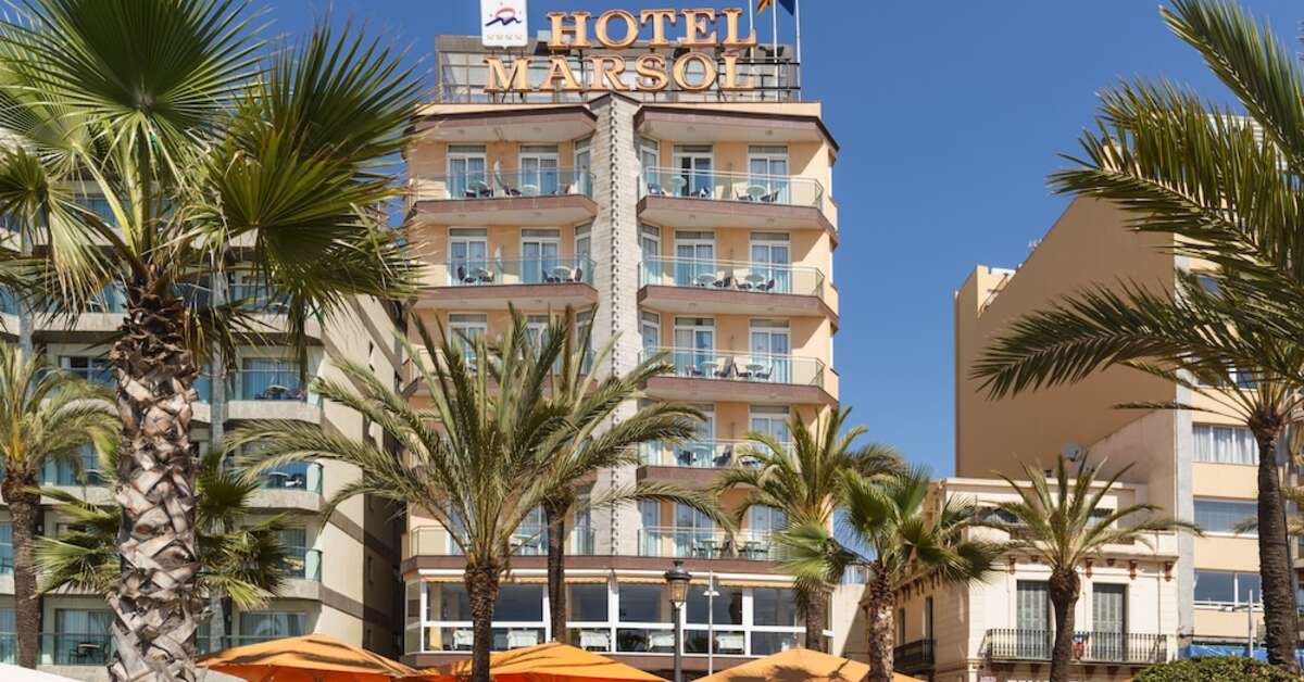 Een foto van het interieur van Hotel Marsol