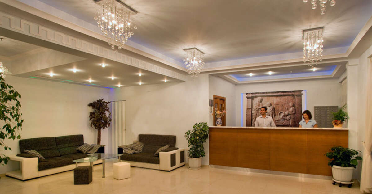 Een foto van het interieur van Hotel Parthenon City