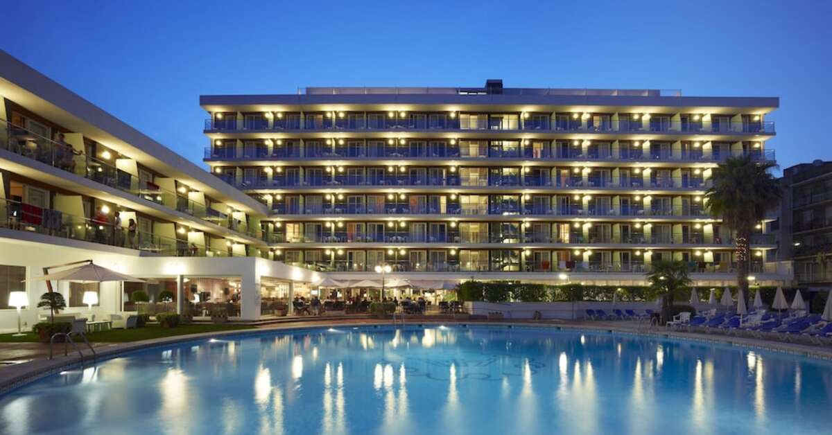 Ein Foto vom Pool im Anabel Hotel