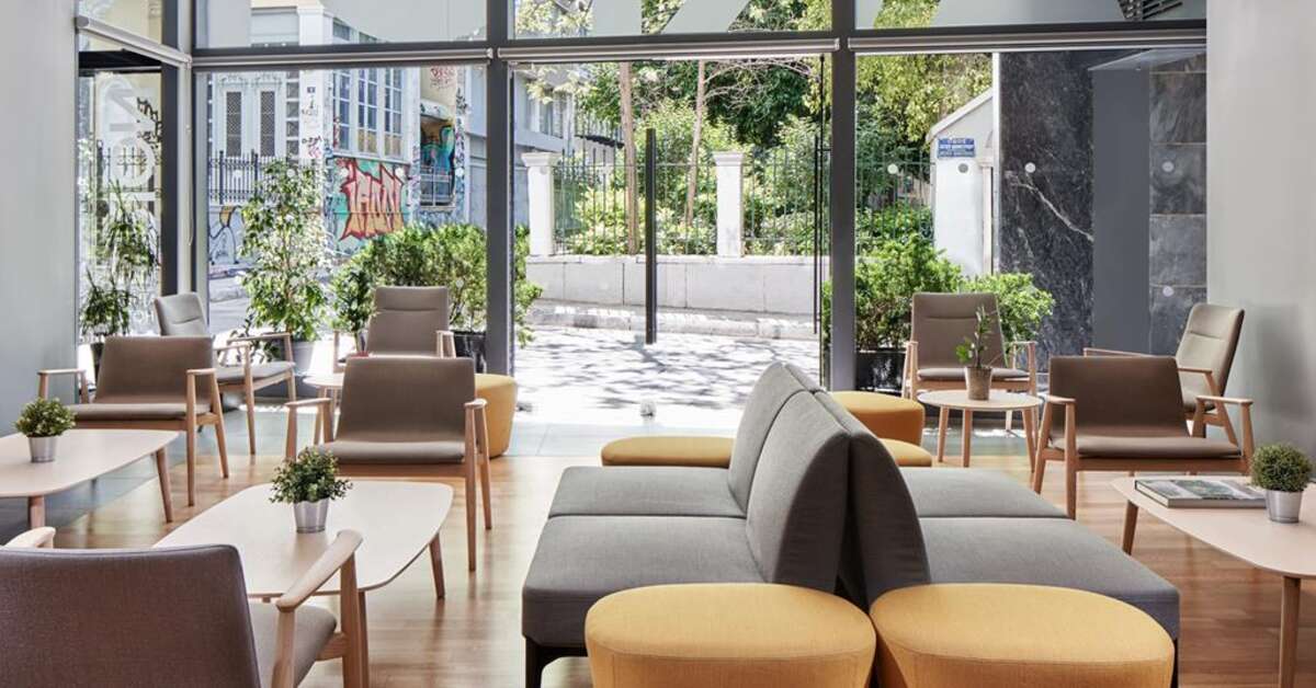 Een foto van het interieur van Arion Athens Hotel