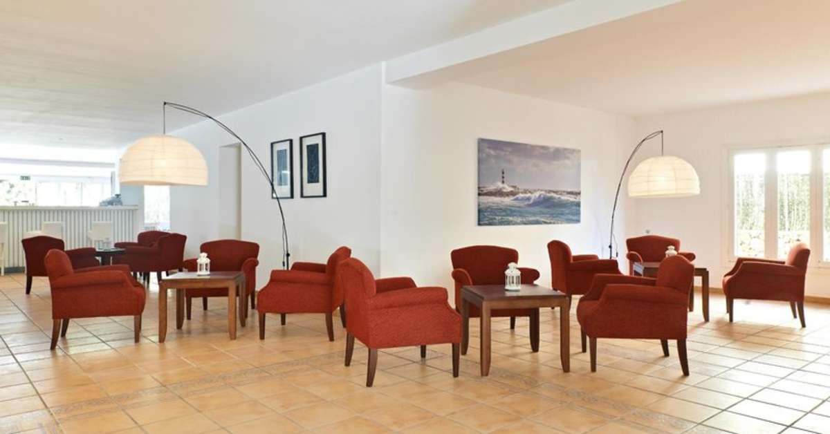 Een foto van het interieur van Bluewater Hotel