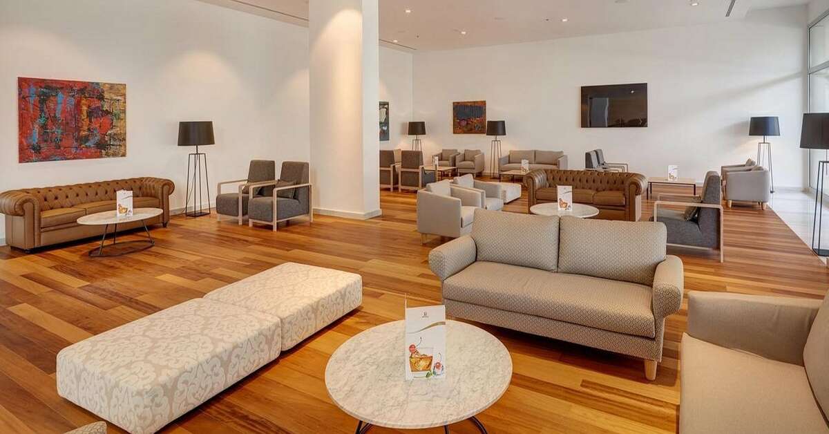 Een foto van het interieur van Hipotels Gran Playa de Palma