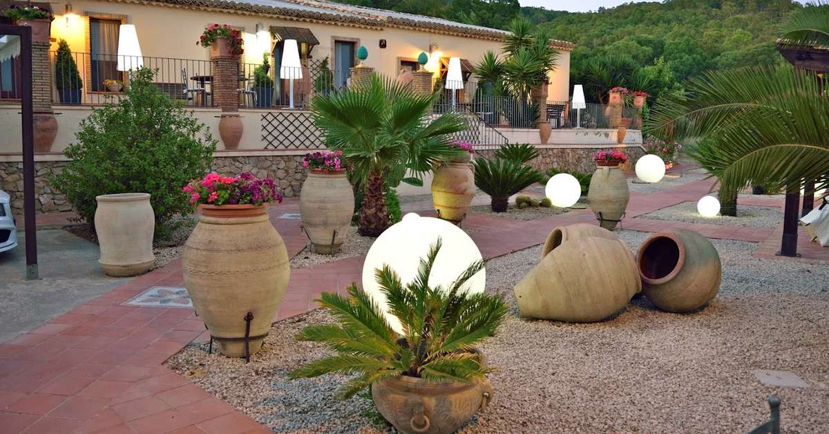 Ein Foto von der Außenansicht des Agriturismo Vecchia Masseria